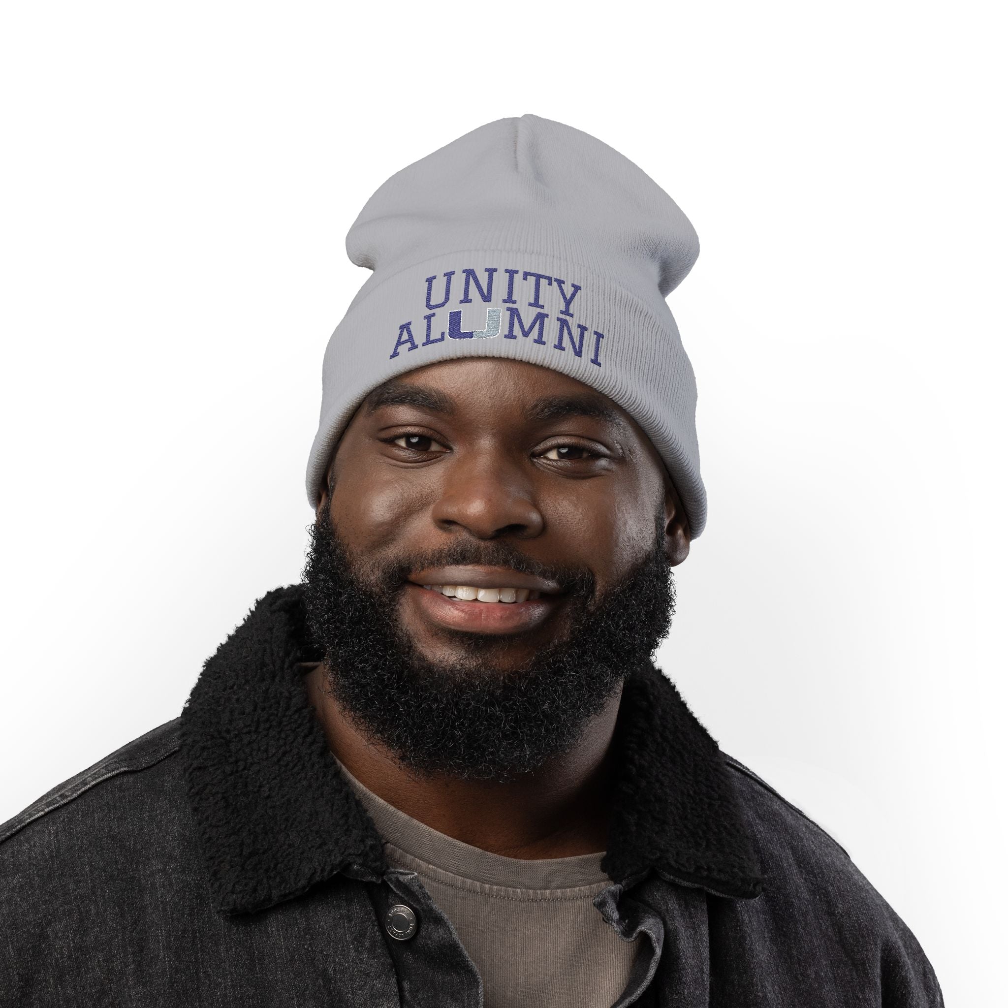 Unity Alumni Embroidered Beanie – School Pride Knit Hat