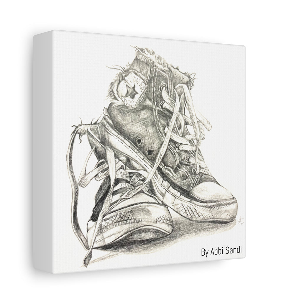 Artistic Converse Sneaker Canvas Wall Art - BY Abbi Sandi
