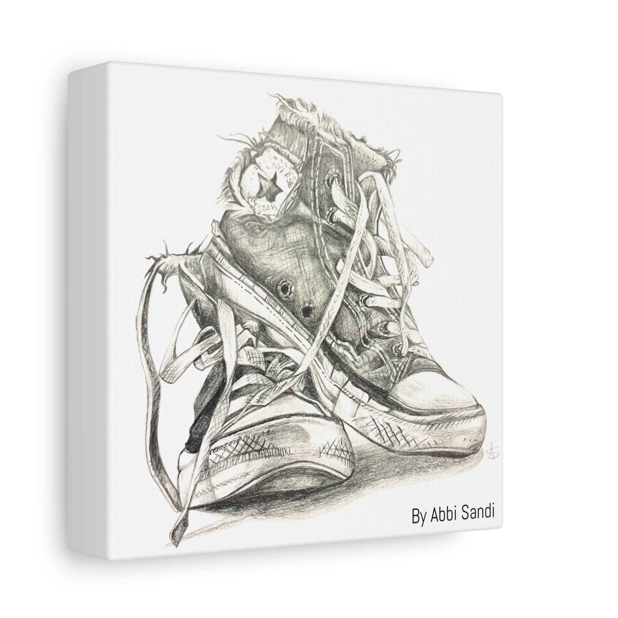 Artistic Converse Sneaker Canvas Wall Art - BY Abbi Sandi