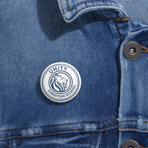 Custom School Spirit Pin Buttons - Unity Christian School