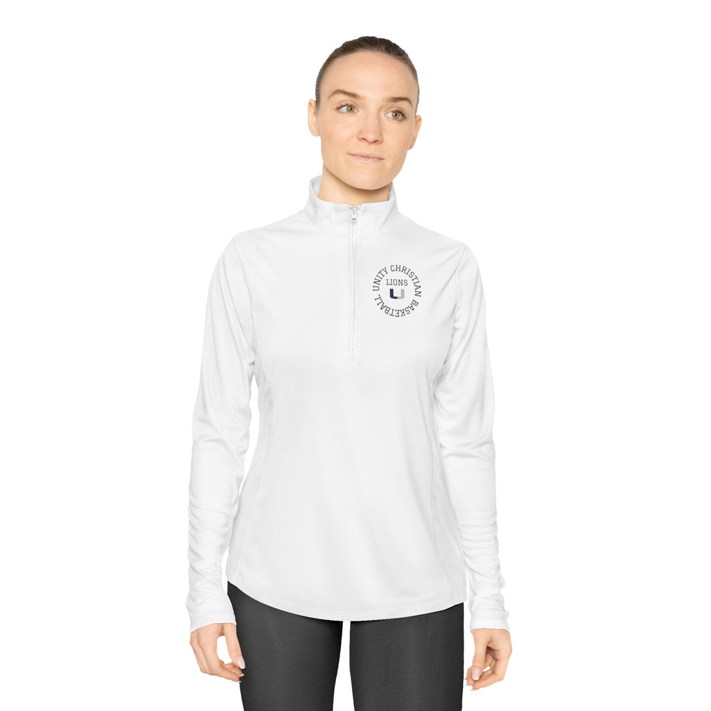 Ladies Quarter-Zip Pullover — 'Hoop in Unity' Lightweight Basketball Team Pullover