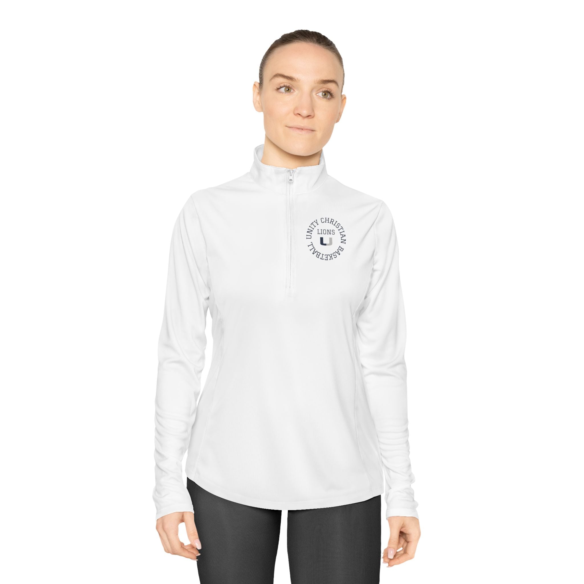 Ladies Quarter-Zip Pullover — 'Hoop in Unity' Lightweight Basketball Team Pullover