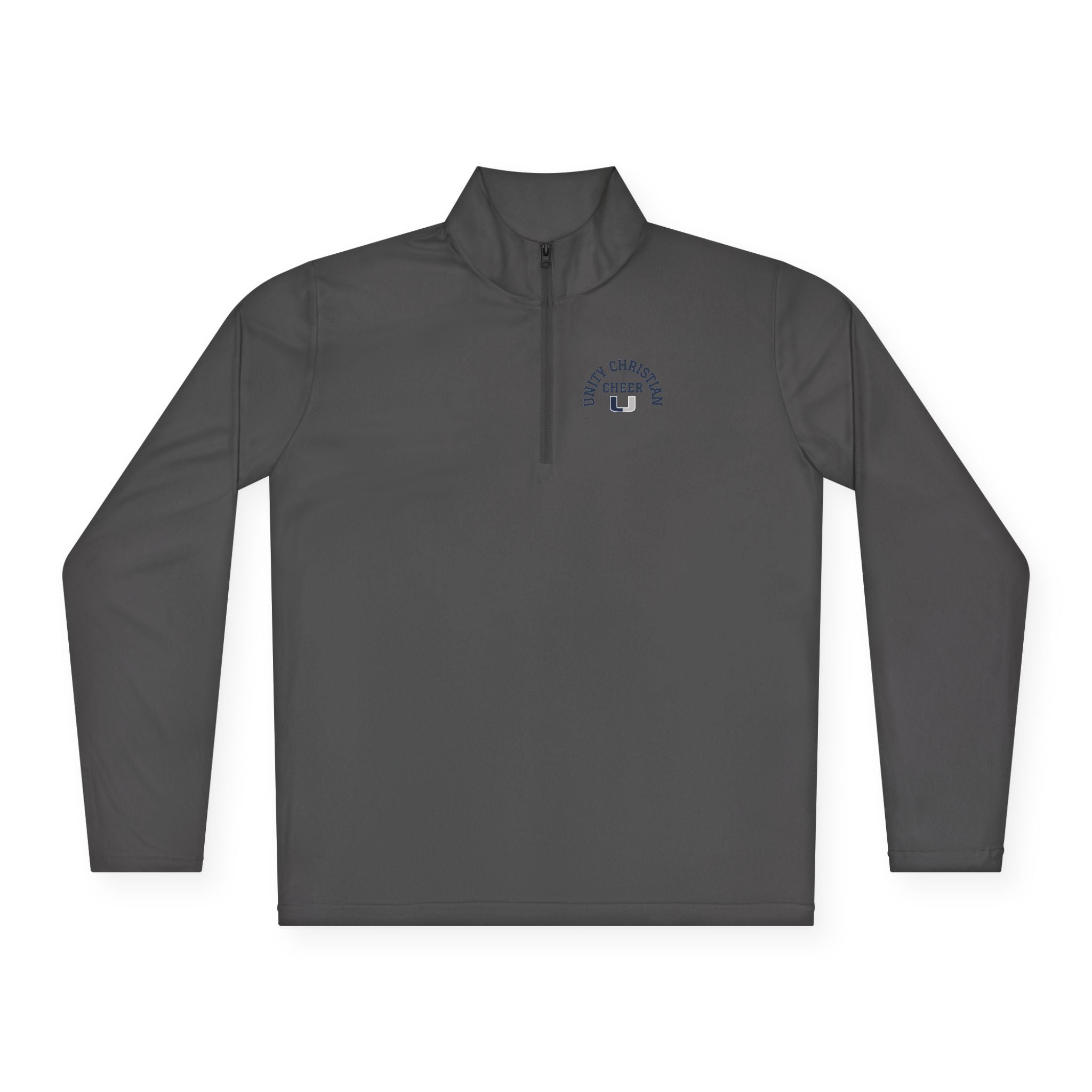 Quarter-Zip Pullover — Classic 'East Chapel Hill' Minimal Logo - Cheer