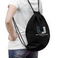 Unity Christian School Black Drawstring Bag — Logo Gym Sackback for Students