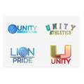 Unity School Logo Sticker Pack — 10pc Lion Pride & Athletics Decal Set