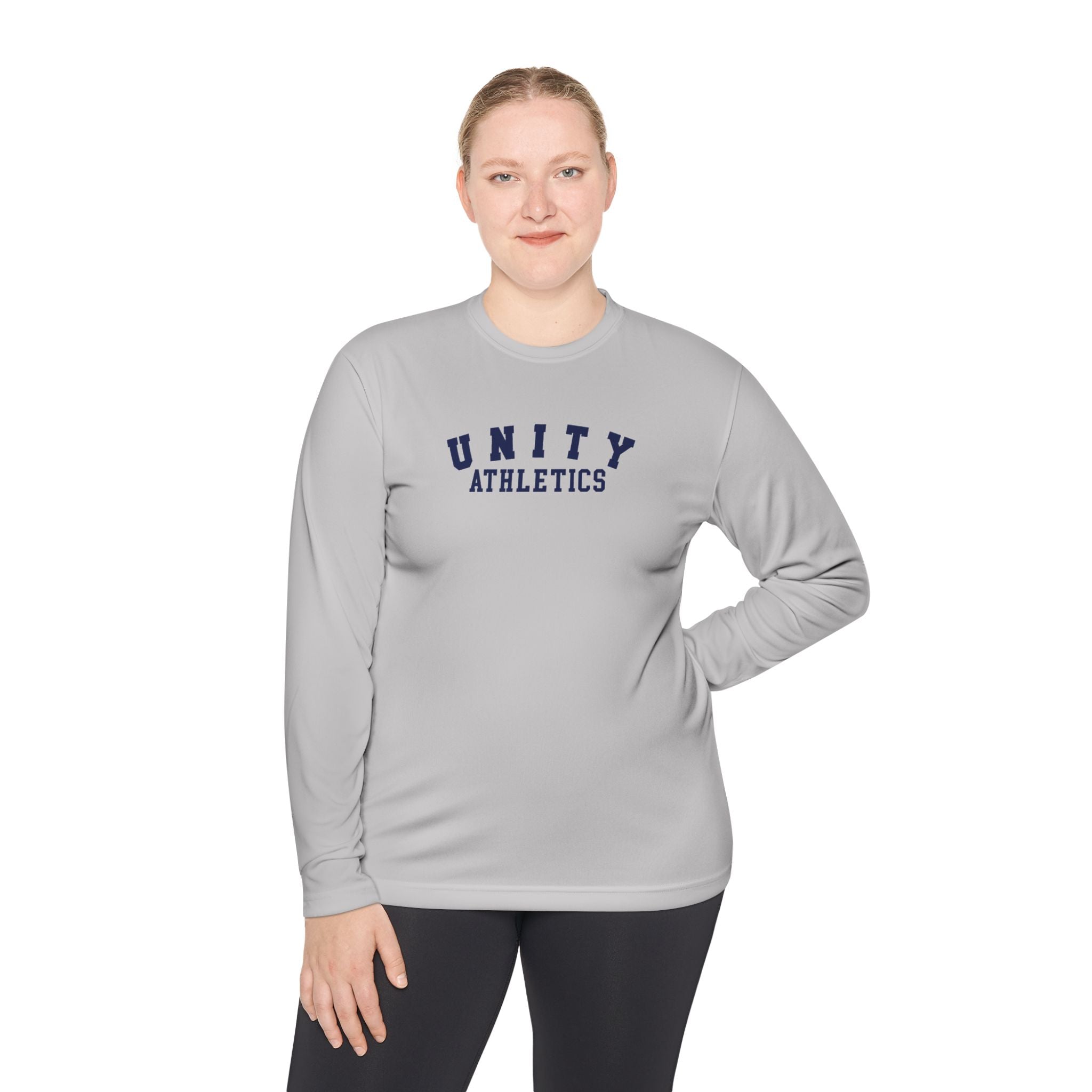 Unity Athletics Long Sleeve Tee — Collegiate Sporty Graphic Shirt - Adult