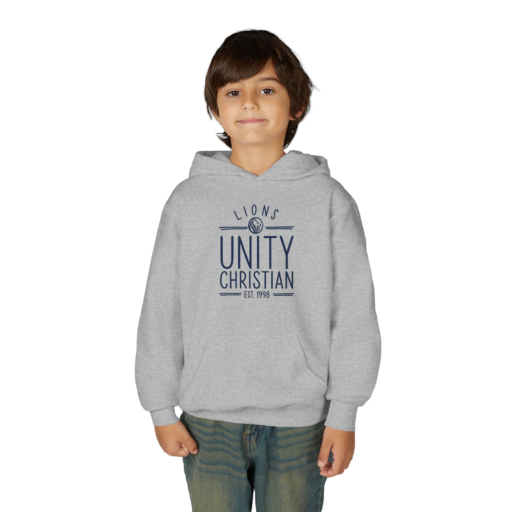 Youth Hoodie — Unity Christian Lions School Spirit Sweatshirt