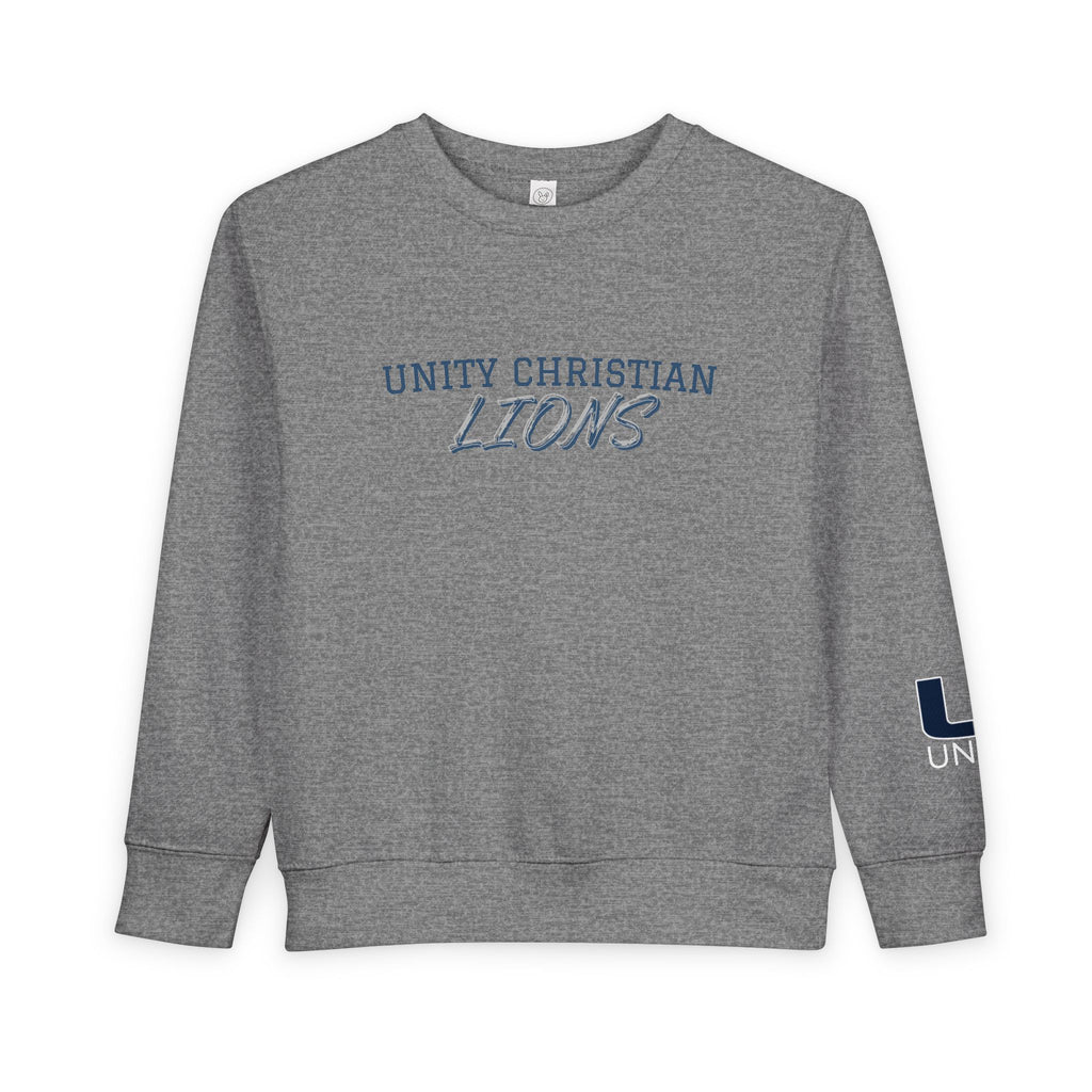 Unity Christian Lions Toddler Sweatshirt - Kids School Spirit Crewneck