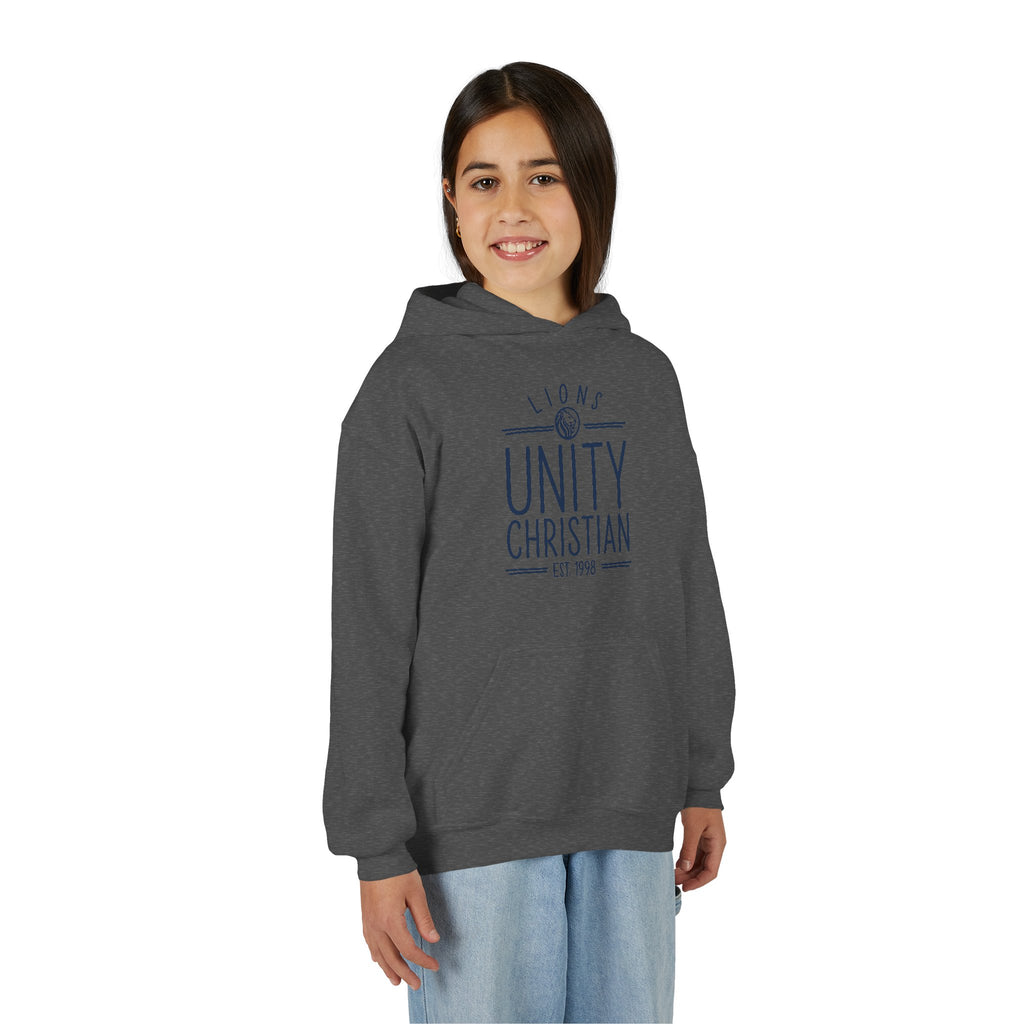 Youth Hoodie — Unity Christian Lions School Spirit Sweatshirt