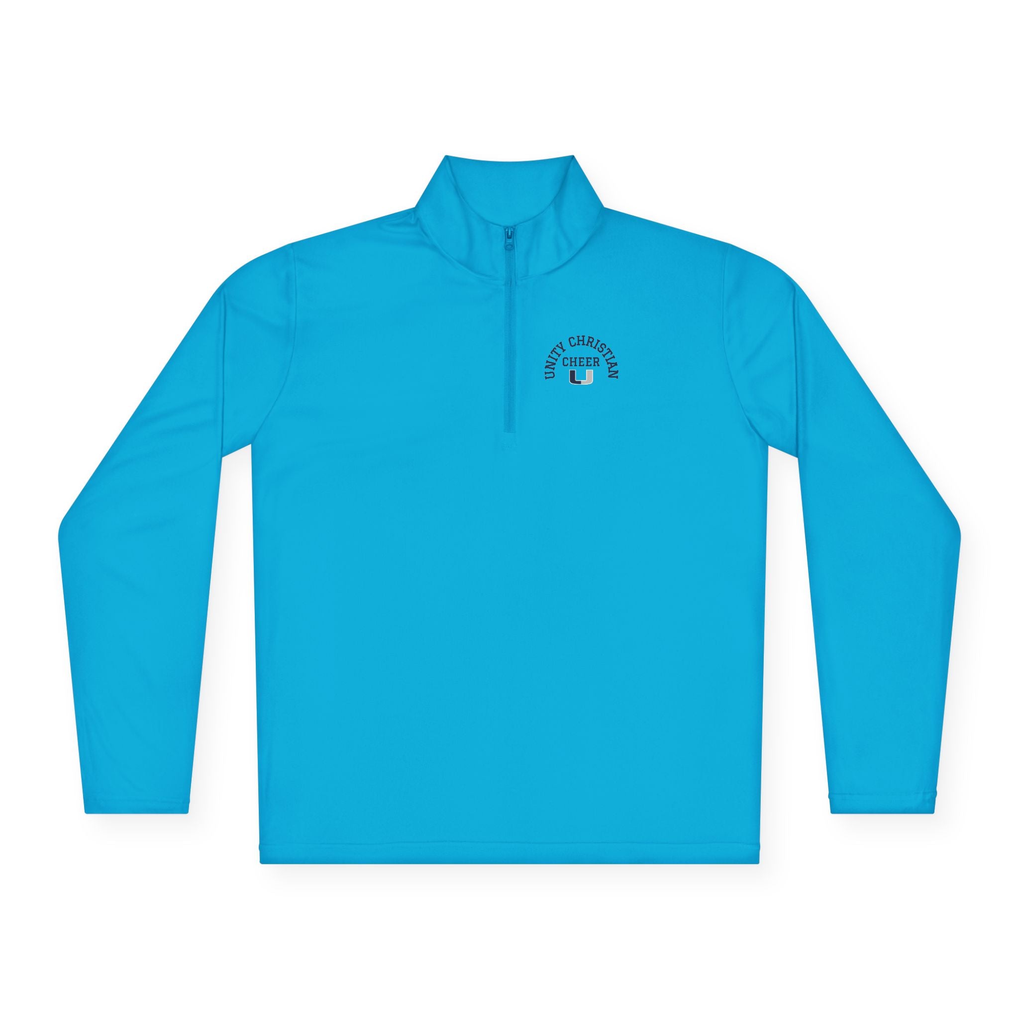 Quarter-Zip Pullover — Classic 'East Chapel Hill' Minimal Logo - Cheer
