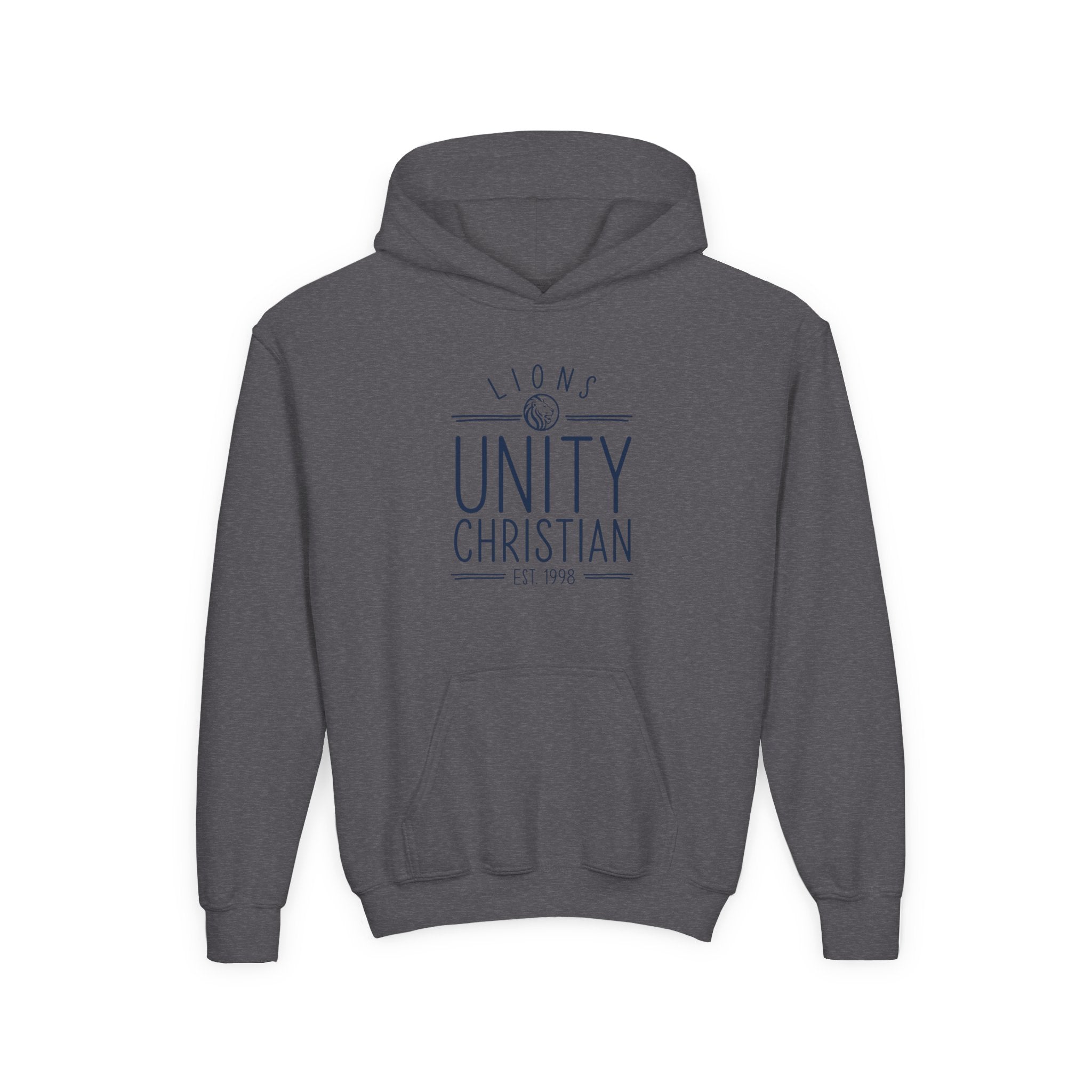 Youth Hoodie — Unity Christian Lions School Spirit Sweatshirt
