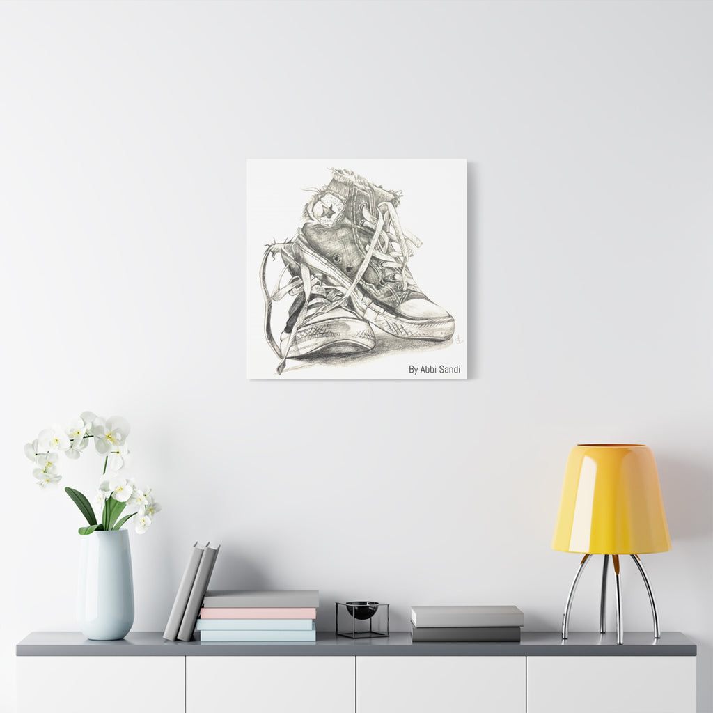 Artistic Converse Sneaker Canvas Wall Art - BY Abbi Sandi