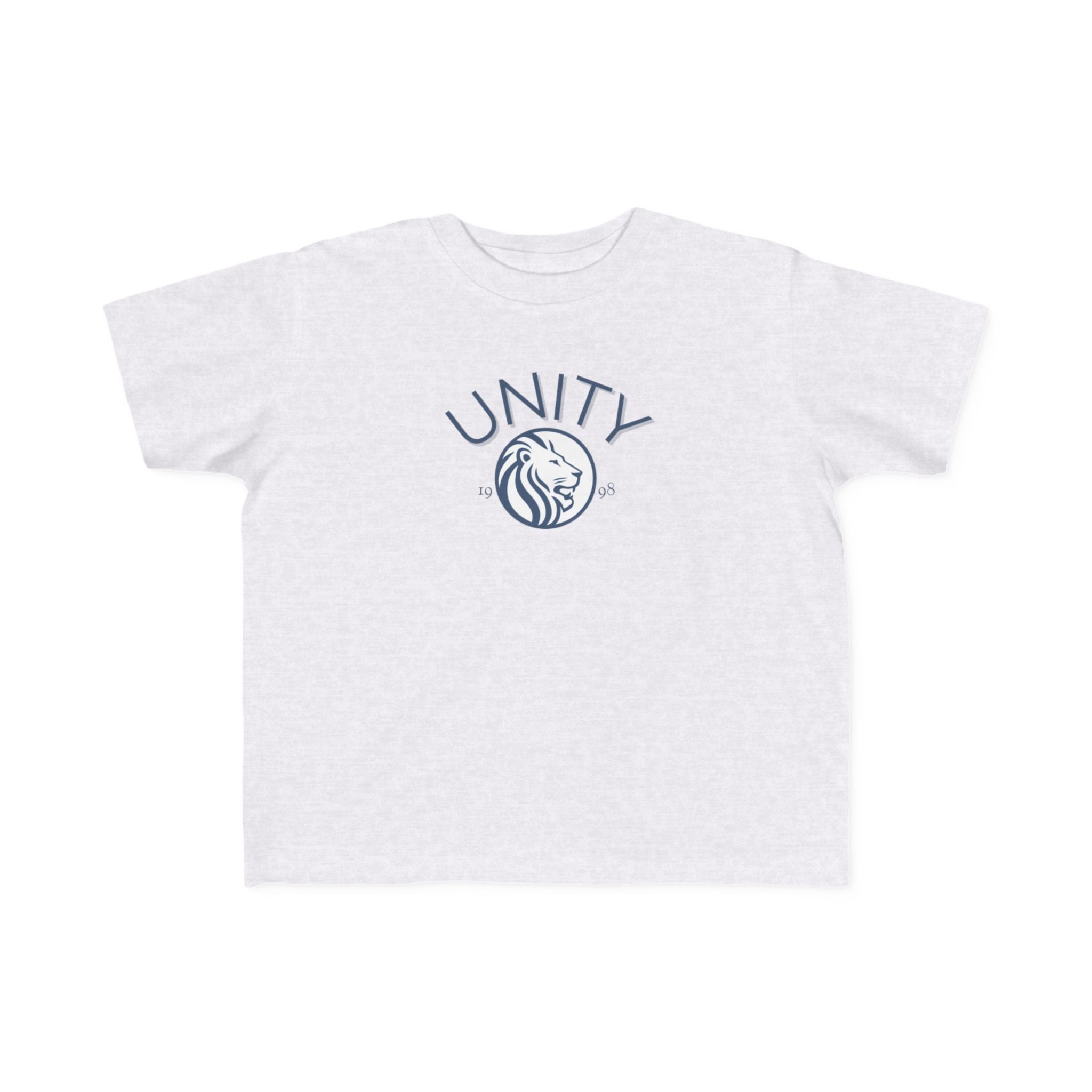 Unity Lion Toddler Tee — Kids Graphic T‑Shirt with 'UNITY' Crest