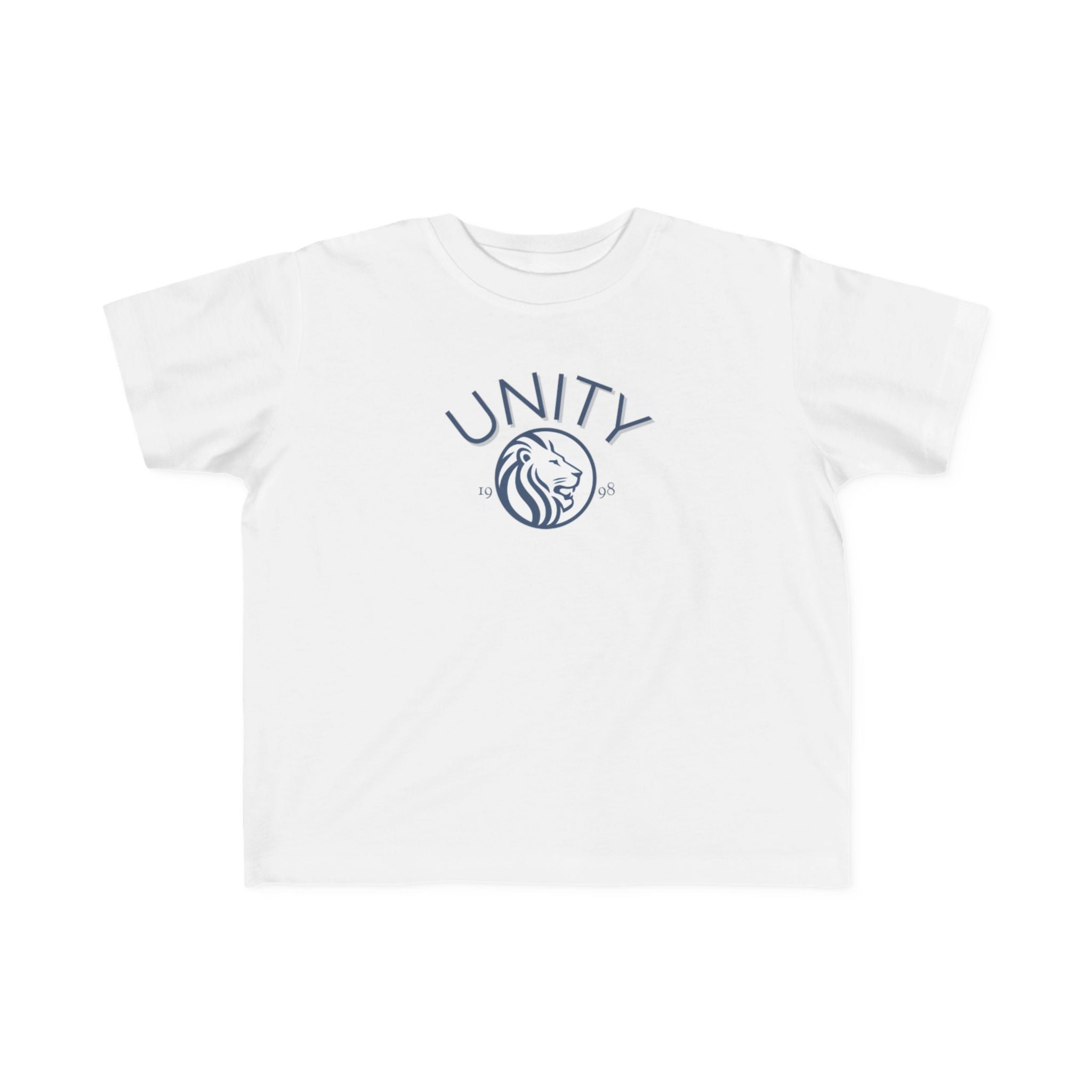 Unity Lion Toddler Tee — Kids Graphic T‑Shirt with 'UNITY' Crest