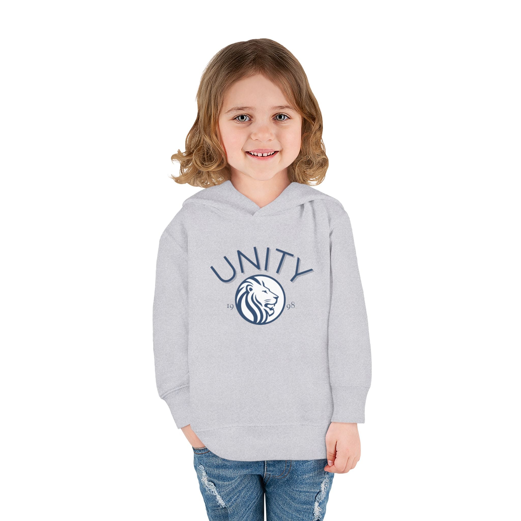 Unity Lion Toddler Hoodie — Cute Kids Pullover Fleece Hoodie