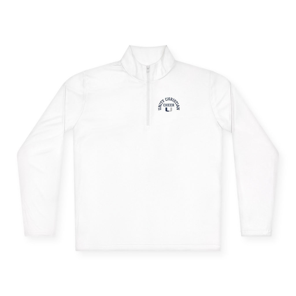 Quarter-Zip Pullover — Classic 'East Chapel Hill' Minimal Logo - Cheer