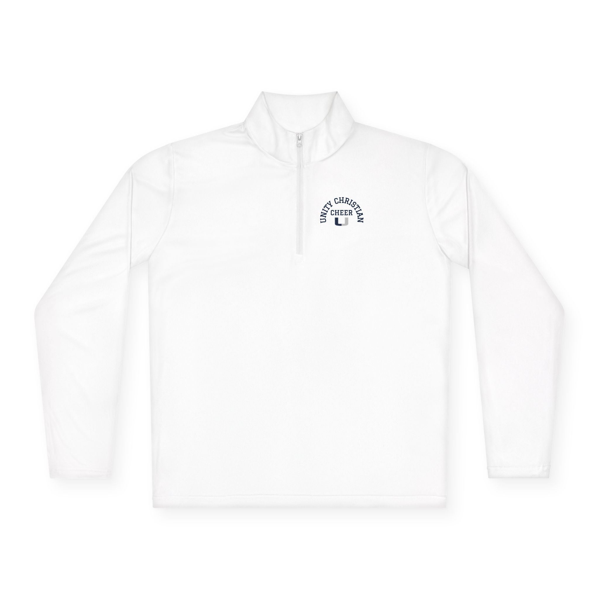 Quarter-Zip Pullover — Classic 'East Chapel Hill' Minimal Logo - Cheer