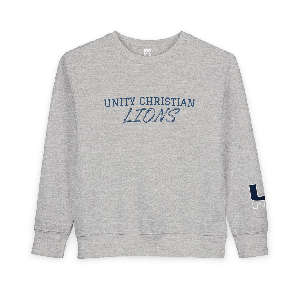 Unity Christian Lions Toddler Sweatshirt - Kids School Spirit Crewneck