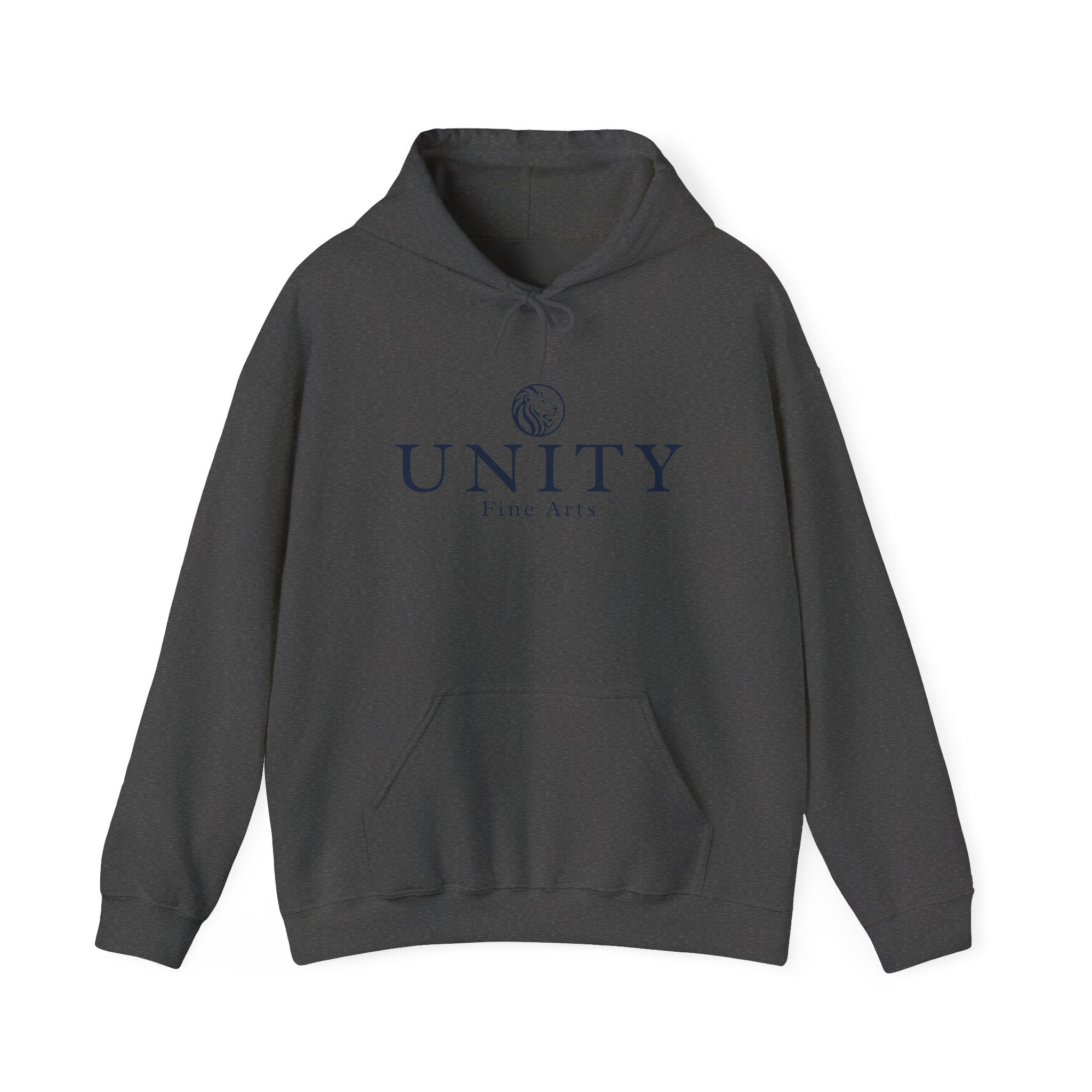 Adult Unity Fine Arts Hoodie — Minimal Logo Pullover for Artists & Galleries