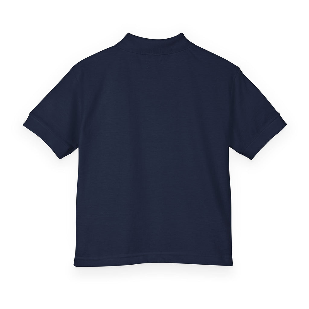 Youth Polo Shirt with Shield Crest Embroidery - School Uniform DryBlend