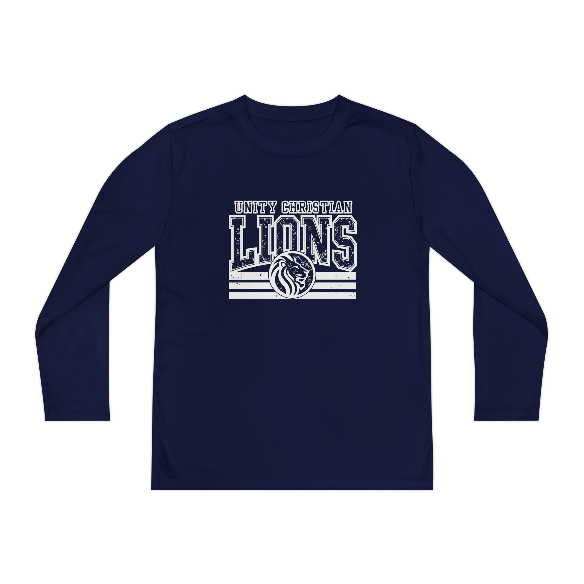Youth Long Sleeve Competitor Tee — Lions Team Athletic Shirt (School Spirit)